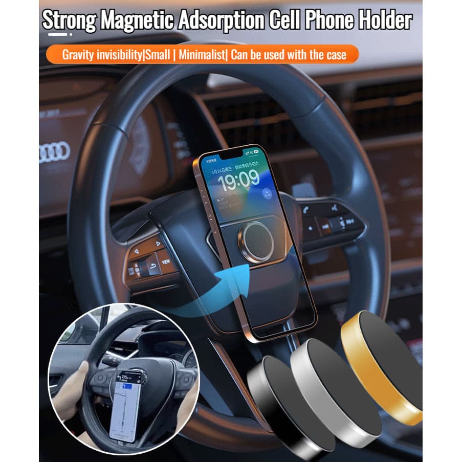 [Design Magnético] JC Multi-Functional Car Dashboard Phone Mount/Magnetic Car Holder/Car Phone Stand/Universal 360° Rota