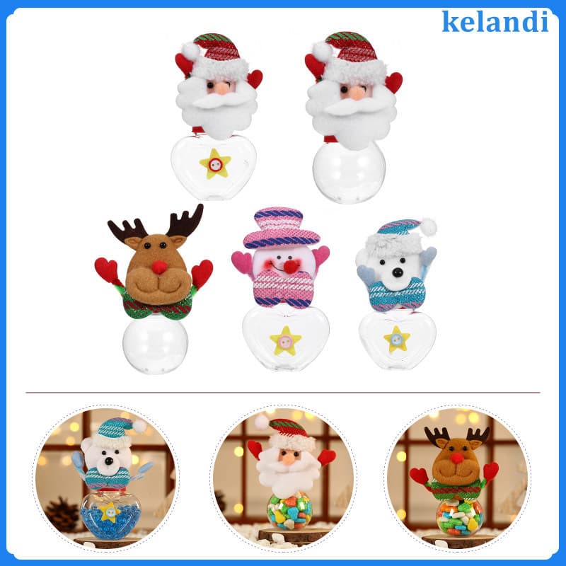 🎄 5Pack de Recipientes Plástico com Cores Sortidas