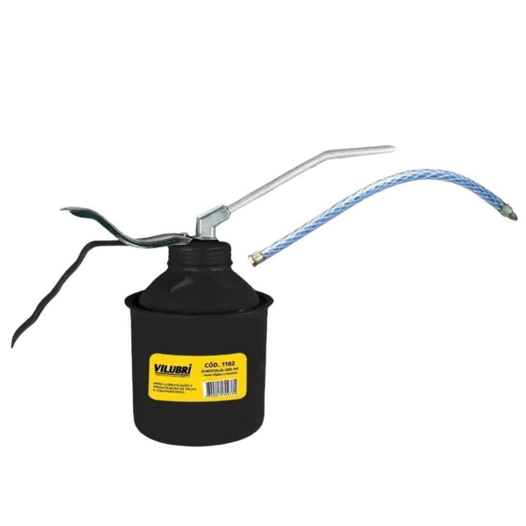Almotolia Metálica 200ml Ponta Flexível Vilubri