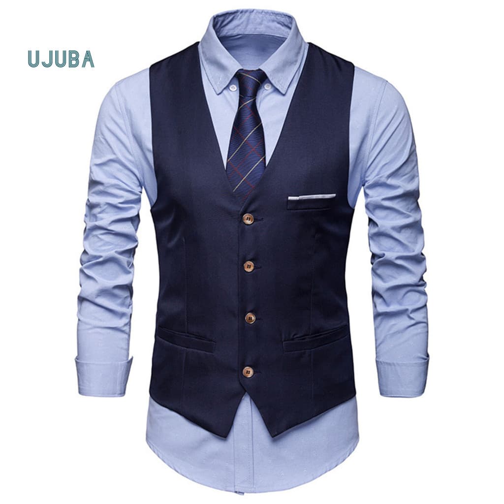 Colete Formal Ujb Sem Mangas Leve Terno Masculino Casual