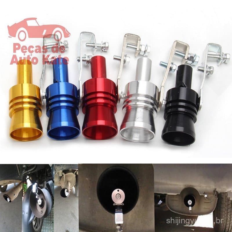 Simulador Universal de Som de Turbo para Carro, Apito para Tubo de Escape, Silenciador de Veículo S/M/L/XL JJCS ASUI