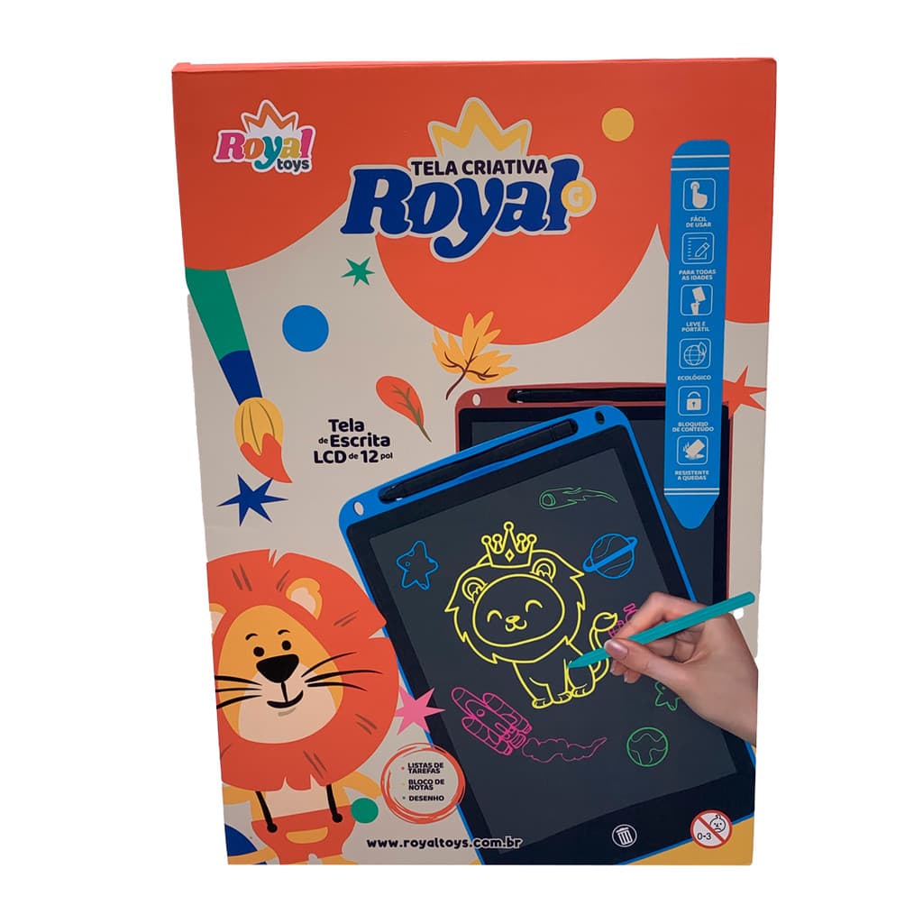 Lousa Mágica Infantil LCD tela 12 Pol