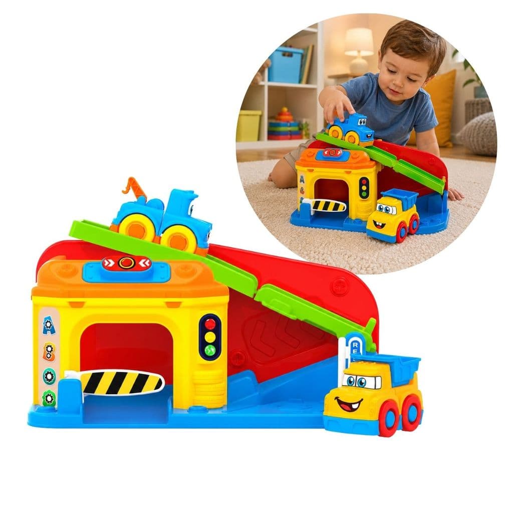 Brinquedo Interativo Pista Lançador Happy Station Bebê