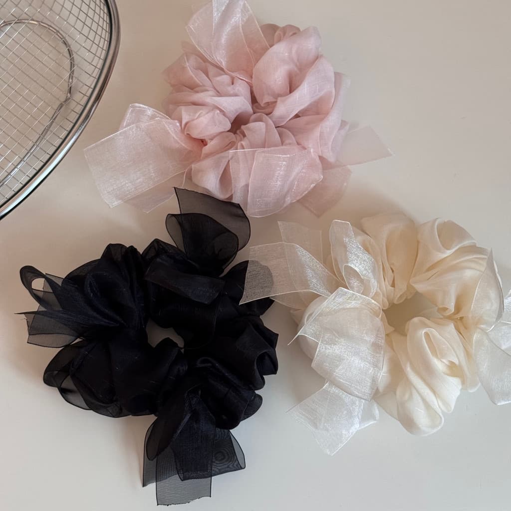 Estilo coreano gaze arco anel de cabelo feminino high-End faixa de borracha alta elástica corda de cabelo rabo de cavalo