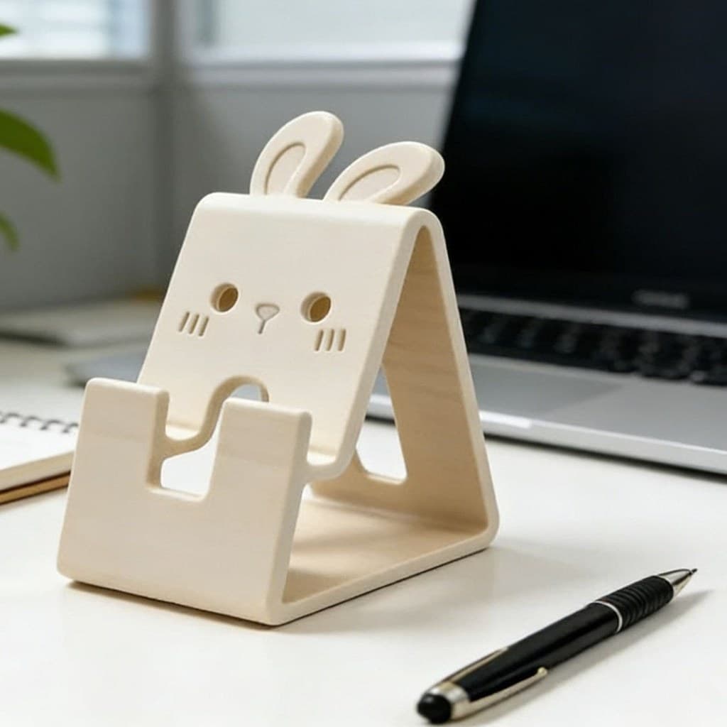 Suporte do telefone móvel Desktop forma gatinho criativo dos desenhos animados ornamentos bonito Drama perseguindo ferra