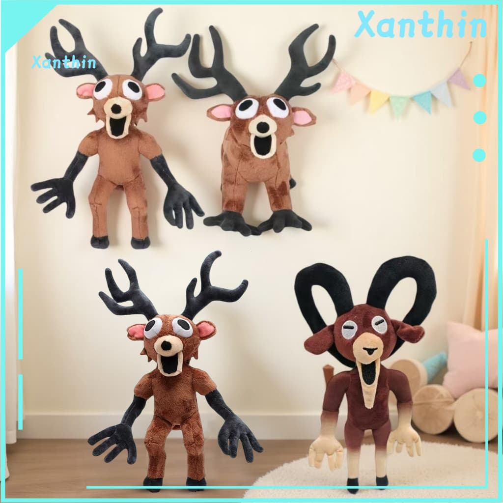 Sofa Cushion Toy Plush Doll 99 Nights Forest Deer Soft Stuffed Pillow for Kids Cute Christmas Halloween Gift Cozy Comfor