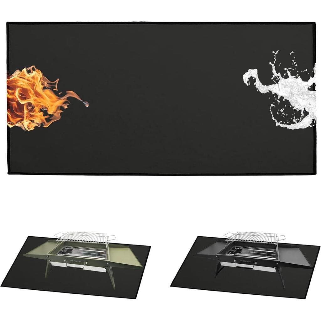 Tapete para Churrasqueira à Prova de Fogo Charmline, Protetor de Mesa Resistente ao Calor e Impermeável para Churrasquei