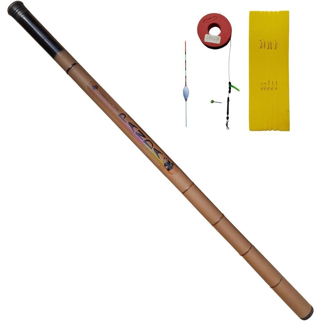 Vara de Pesca Telescópica Ultraleve Portátil, Vara de Mão Retrátil, Conjunto de Viagem para Pesca de Crappie, Vara de Pe