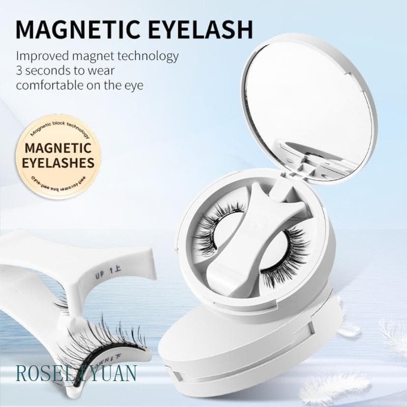 ROS Hunnyfit Cílios Magnéticos Aplicador Nenhum Stickum Necessário Natural Look Lash Clusters Roupas