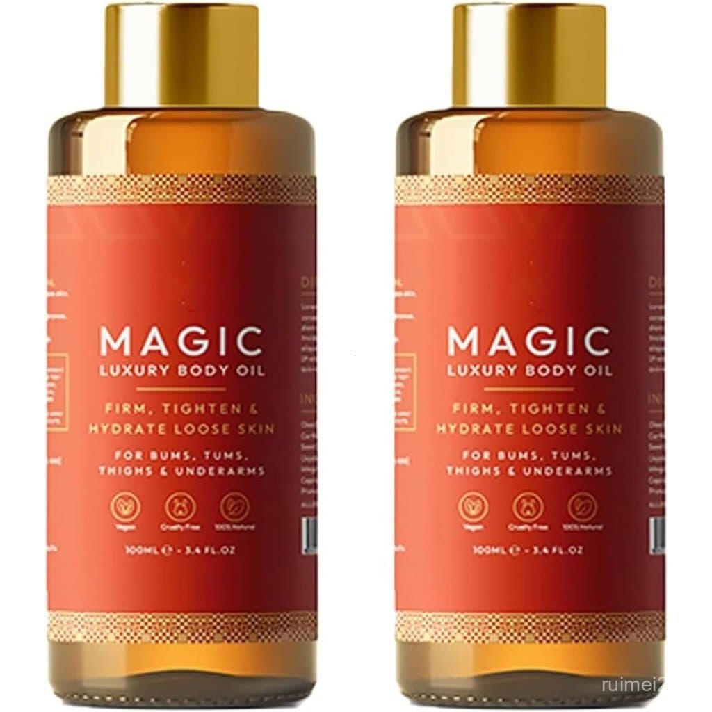 Óleo Corporal Mágico Bessk-100ml, tonifica, levanta e hidrata a pele, adequado para braços, peito, coxas e abdômen.