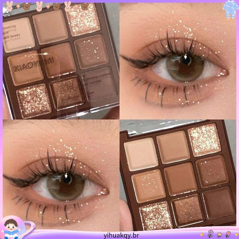1899 Pessoas Coleção Mocha Novo Produto Chocolate Sombra de Nove Cores Perolada Fosca Laranja Diária Terra À Prova D 'Ág