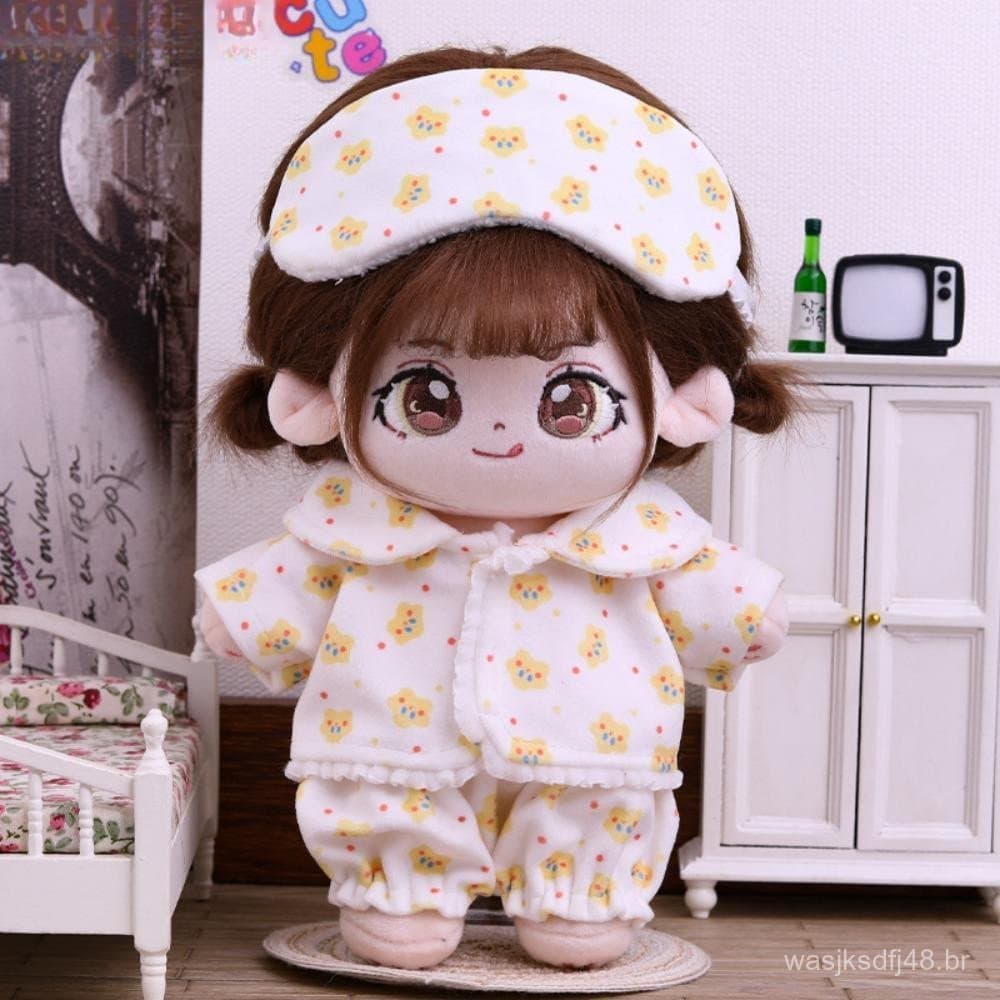 YINFANTEWN Roupas De Boneca De Algodão De 20CM , Roupa De Substituição De Remendo De Pelúcia Terno , Desenho Animado