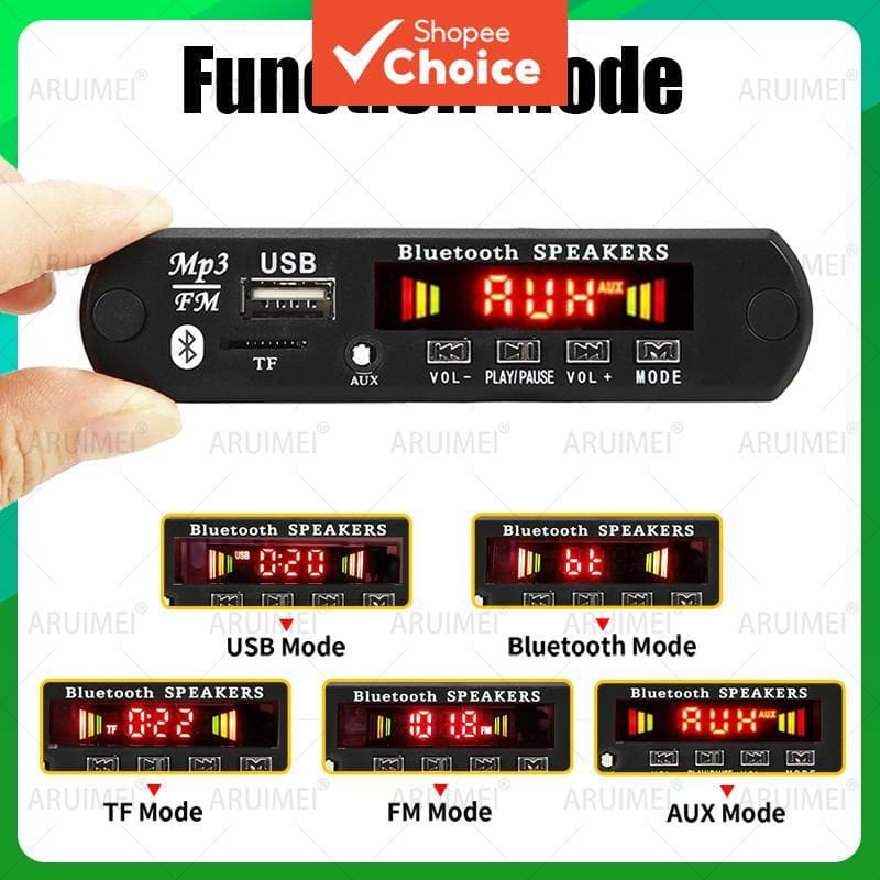 Amplificador Bluetooth Mini Classe D DC 9V-12V com Controle Remoto para Caixa de Som DIY Áudio Elite