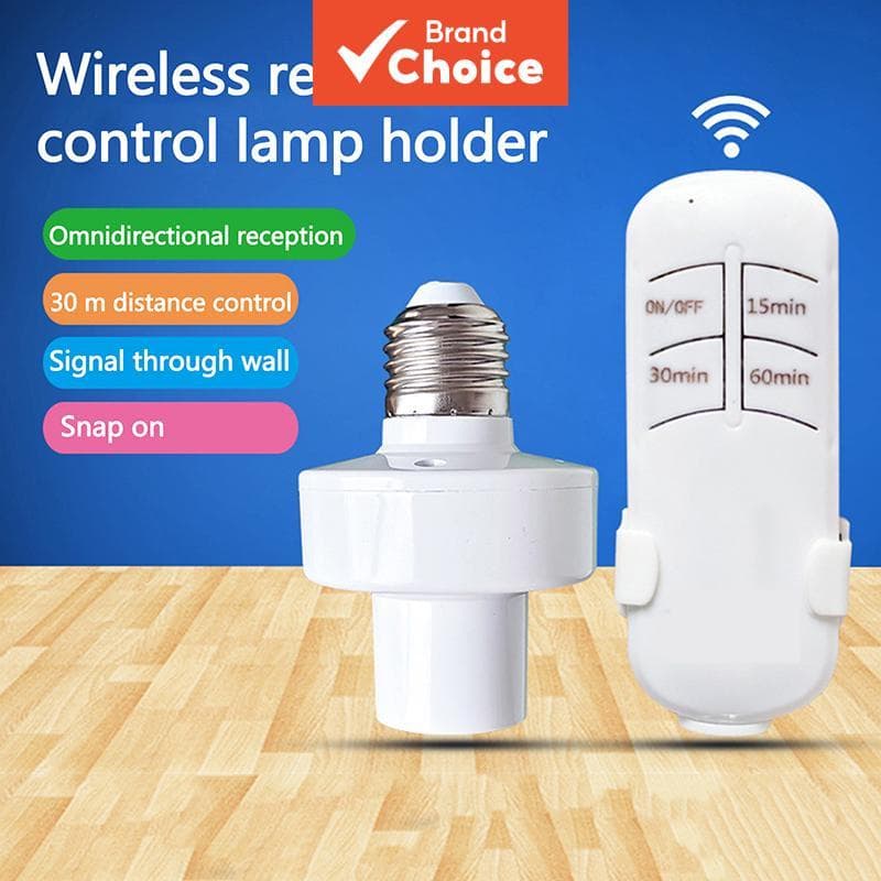 Suporte de Lâmpada LED Inteligente de Controle Remoto Infravermelho AXUS 2026 Hot E27 AC85-265V, Tomada Universal,