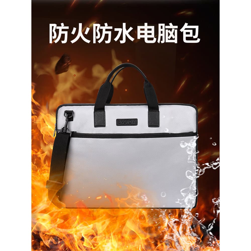 Bolsa para laptop à prova de fogo, à prova de fogo, à prova d'água, bolsa mensageiro, portátil, arquivo de negócios, 52c