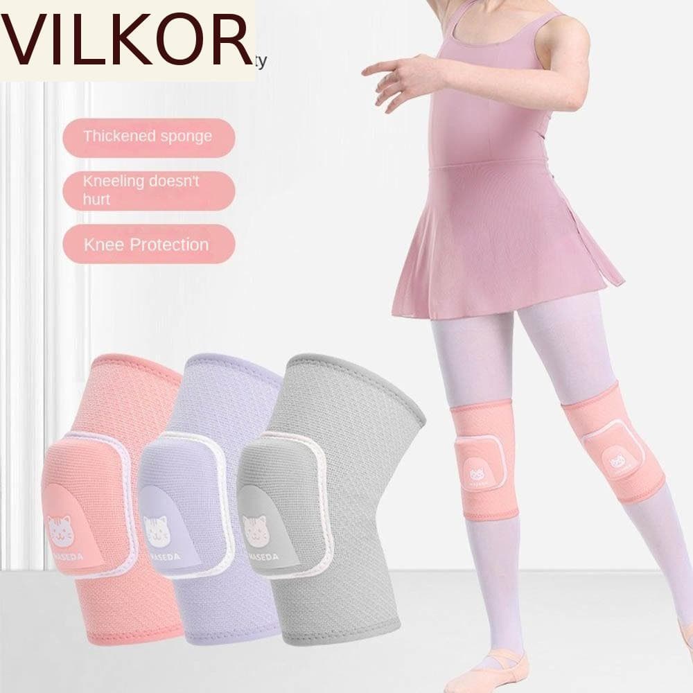 VILKOR 1 Par De Joelheiras Esportivas Infantis , Joelheira Elástica Respirável Para Crianças , Proteção Joelhos
