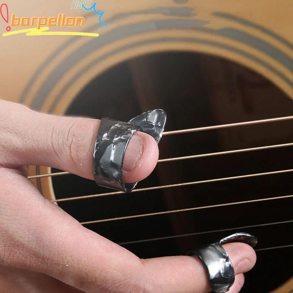 Palhetas Para Guitarra BARPELLON Celuloide 1 Polegar + Bainha De 3 Dedos Palheta