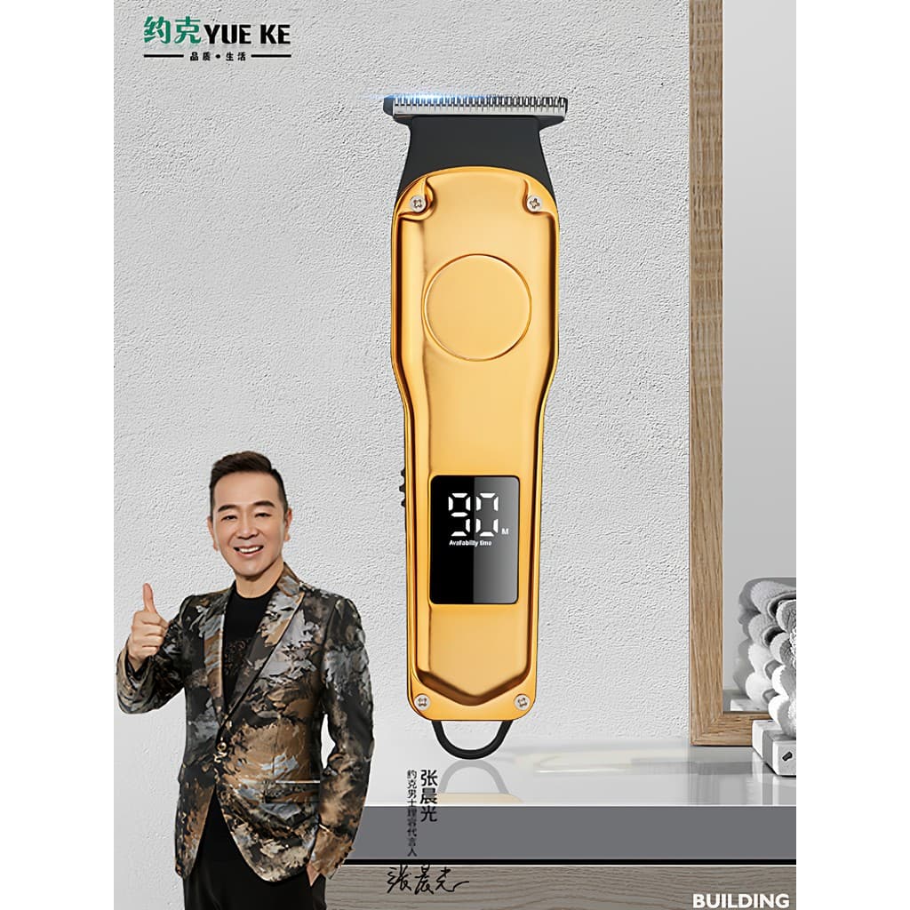 York máquina de cortar cabelo cabeça óleo máquina de cortar cabelo recarregável máquina de cortar cabelo barbear ferrame
