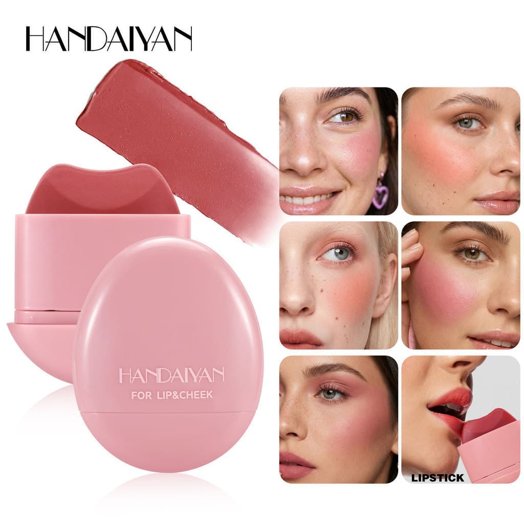 Blush HANDAIYAN Paralelepípedo Fácil de Colorir Monocromático Fosco 5 Cores Pasta Não É Fácil de Desbotar