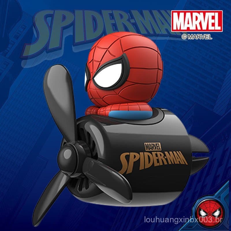 Aromatizador de Ar para Carro Marvel Homem-Aranha, Fragrância para Saída de Ar Condicionado Automotivo, Aromatizador de