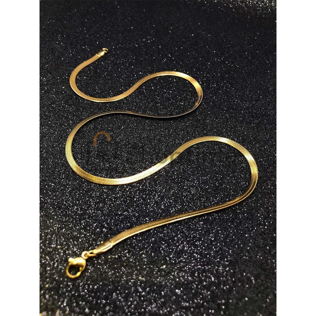 Corrente cordão laminado moda unissex aço inoxidavel