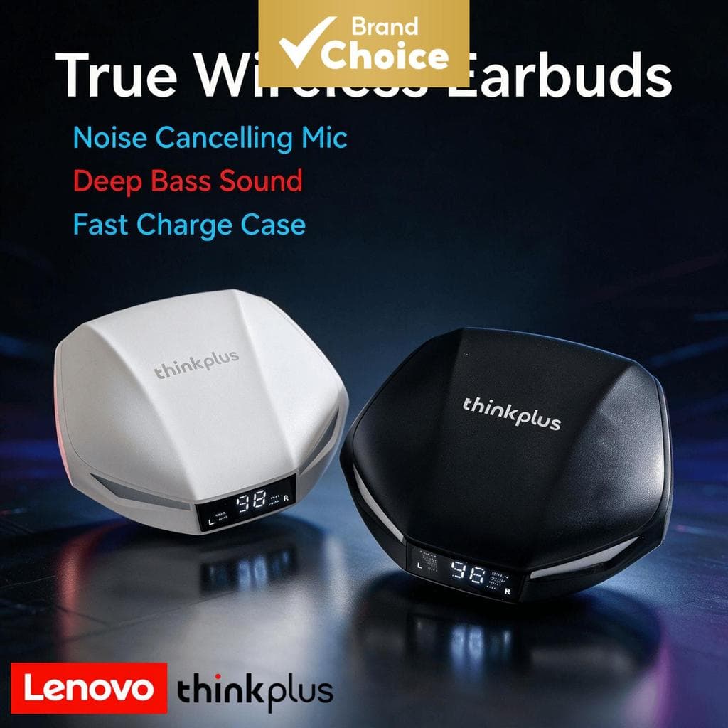 Lenovo XT53 Fones De Ouvido Sem Fio Bluetooth Para Jogos Esportes Treino Earpods HiFi Audio Earbuds ENC Com Cancelamento