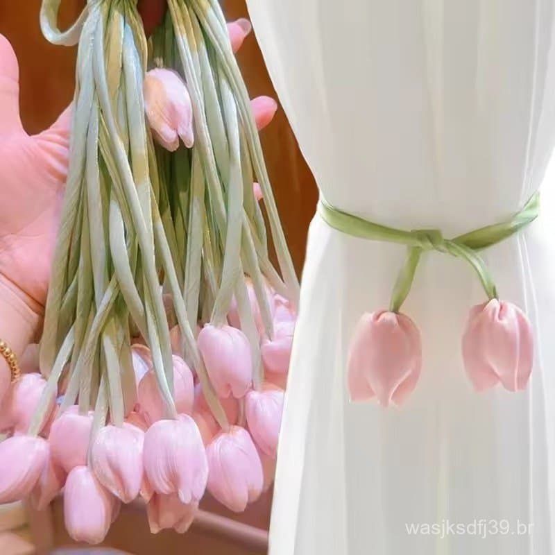 Pingente De Flor De Borboleta De Tulipa Artificial Coreana-Design Dobrável Em Camadas Com Núcleo De Fio , Leve Abaixo De