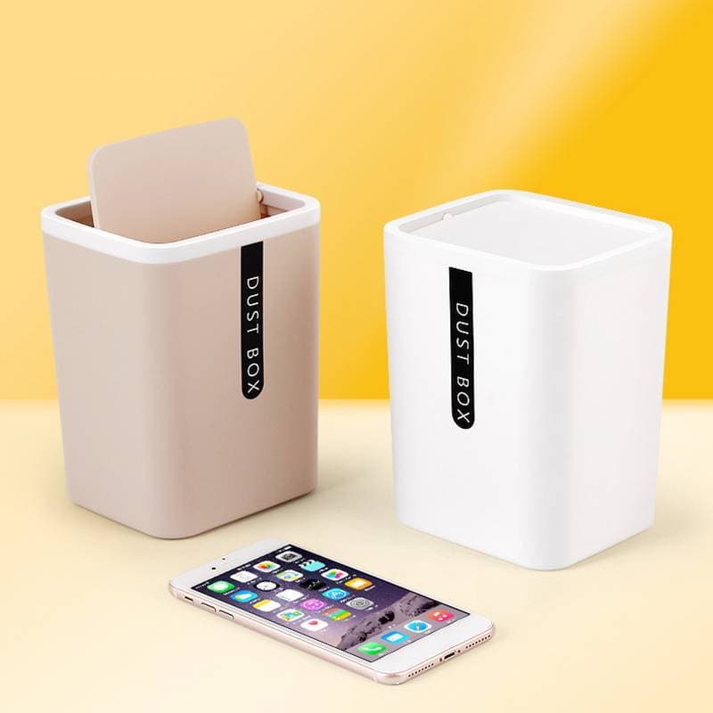 Lixeira Pequena ZVT Leve Economiza Espaço 360 Graus Shake Cover Storage Buet BR