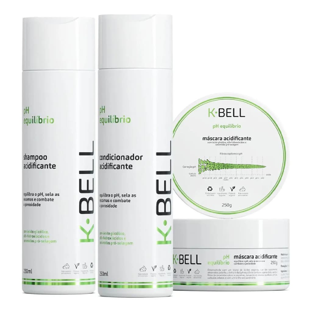 K-bell Combo Acidificante Capilar (3 Produtos)