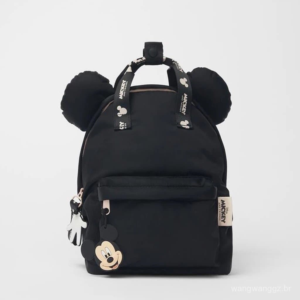 Mochila preta projetada por Mickey Unissex