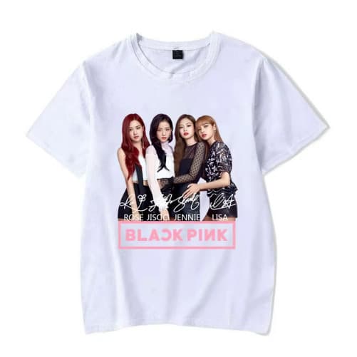 Blusa Unissex Blackpink Quarteto Lançamento Camisa 100% Algodão