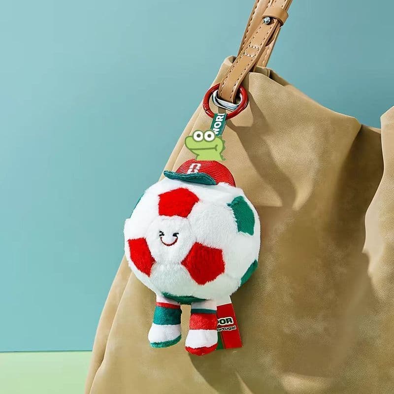Mercadoria da Copa do Mundo Equipe Portuguesa Lembrança Boneca de Futebol Pingente de Pelúcia Chaveiro Bolsa Presente Pe