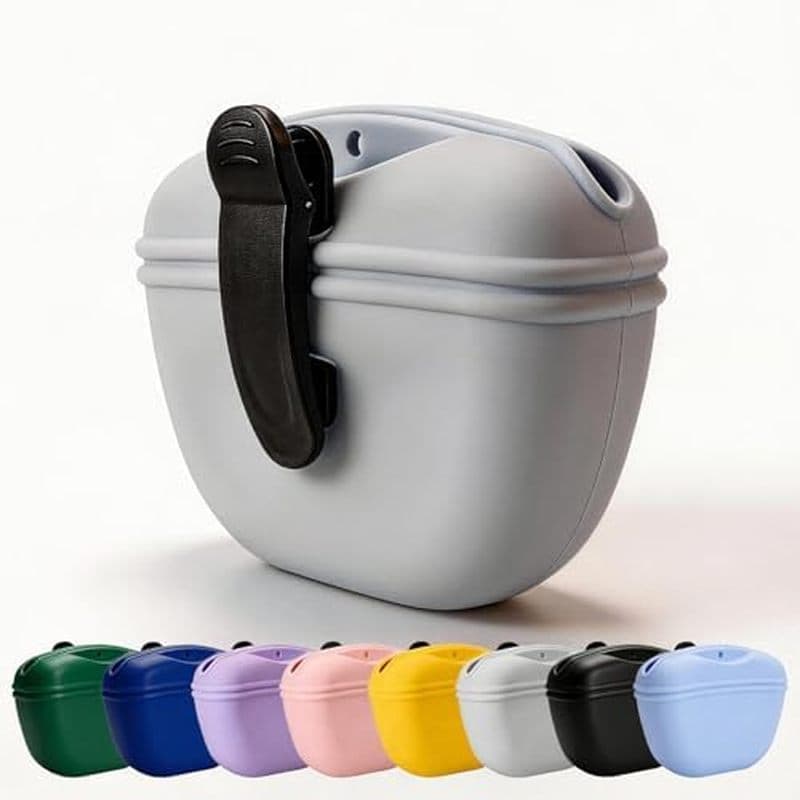 Bolsa Para Tratamento De Cães Treinamento , De Silicone Com Clipe Forte , Suporte Filhotes Mãos-Livres Portátil Lanche D