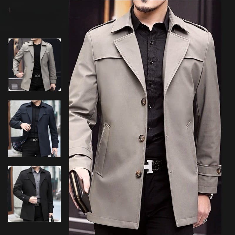 Blazer Masculino Casual De Cor Sólida Primavera Outono Sola Respirável Botão Terno Jaqueta