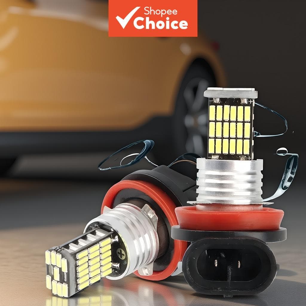 Carro DRL Lâmpadas Diurnas 2pcs H7 LED Luzes De Nevoeiro Para H8 H11