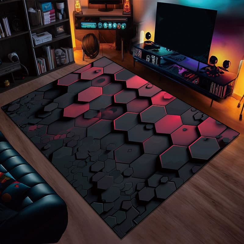 [Novo produto] 3D legal na moda sala de estar tapete do quarto das crianças legal quarto tapete resistente à sujeira