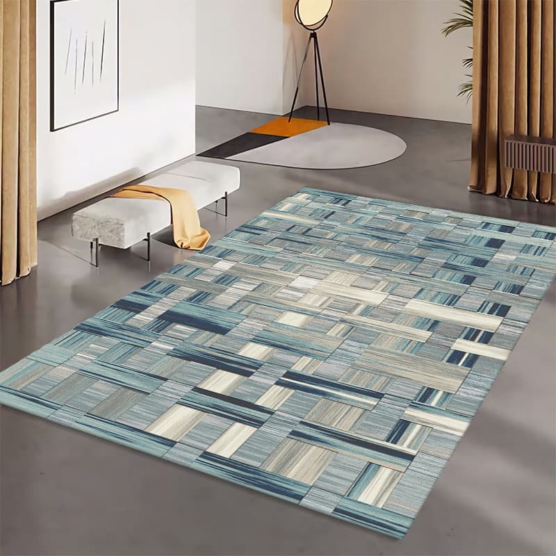 [Novo produto] Tapete de chão Tapete de lã de cristal Cobertor de mesa de centro Moderno Tapete de sala de estar Simples