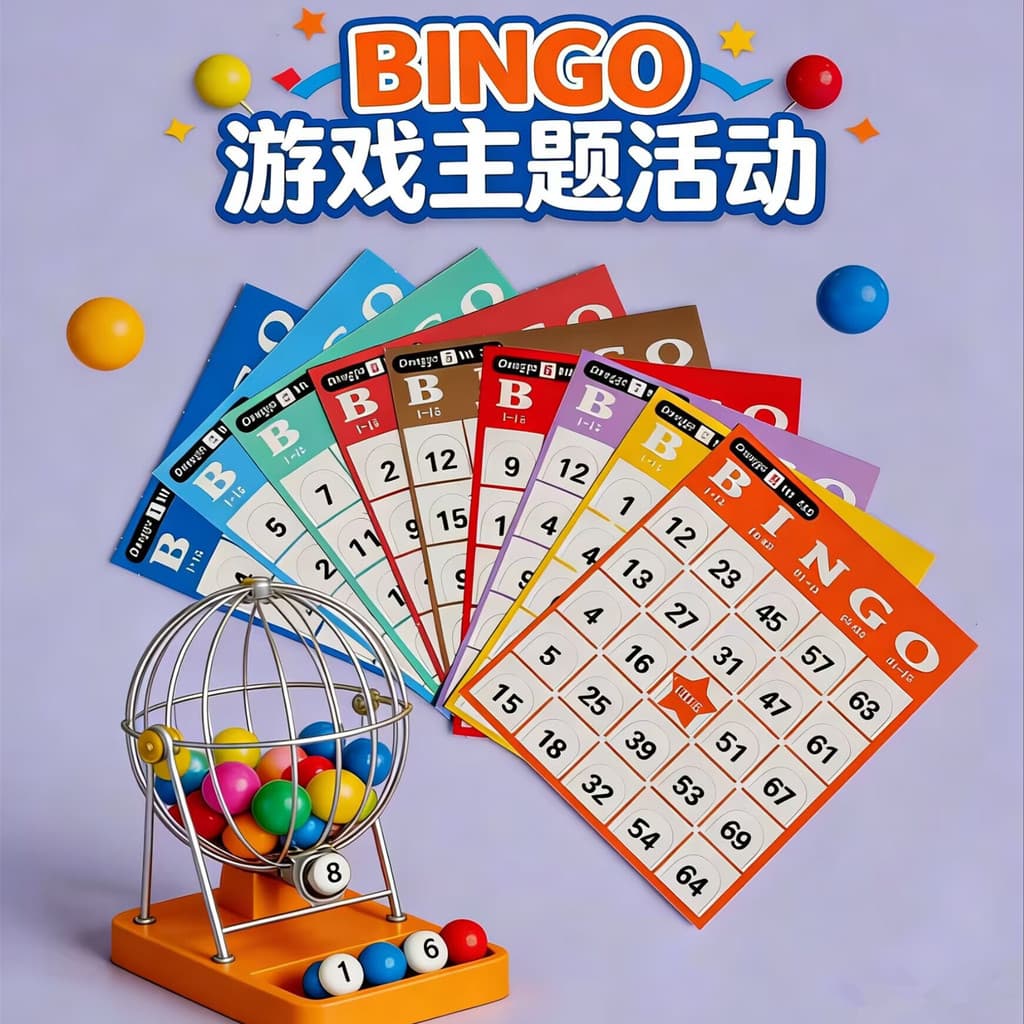 Cartão de jogo BINGO BINGO BINGO Expansível 540 Suprimentos de casamento para eventos de fim de ano não repetitivos 60 f