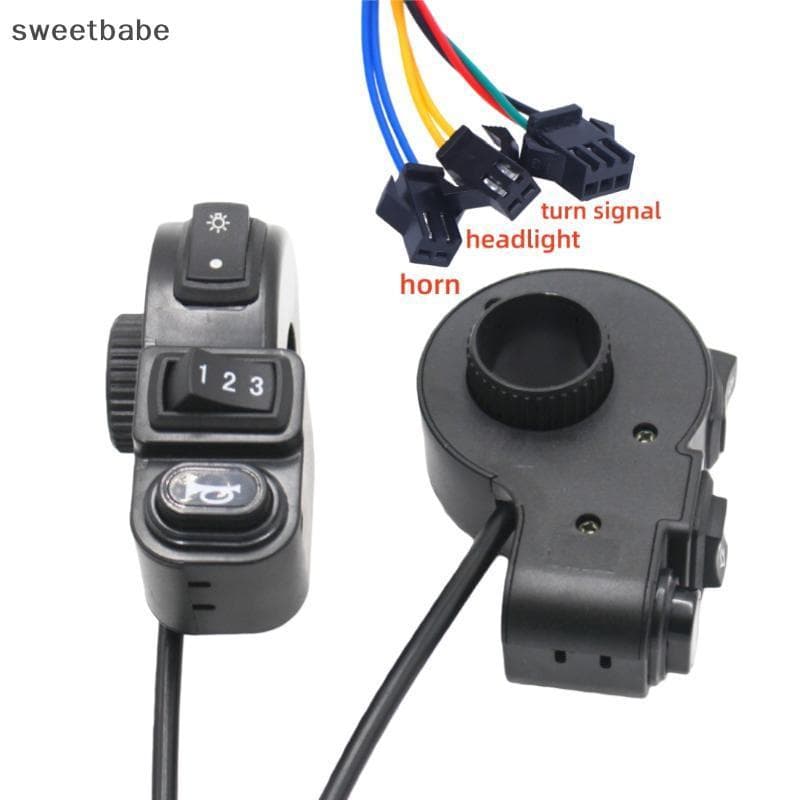 1/3 Pçs Acessórios Da Motocicleta 3in1 E-bike Luz Interruptor Liga-Desliga Chifre Interruptores De Sinal De Volta Para G
