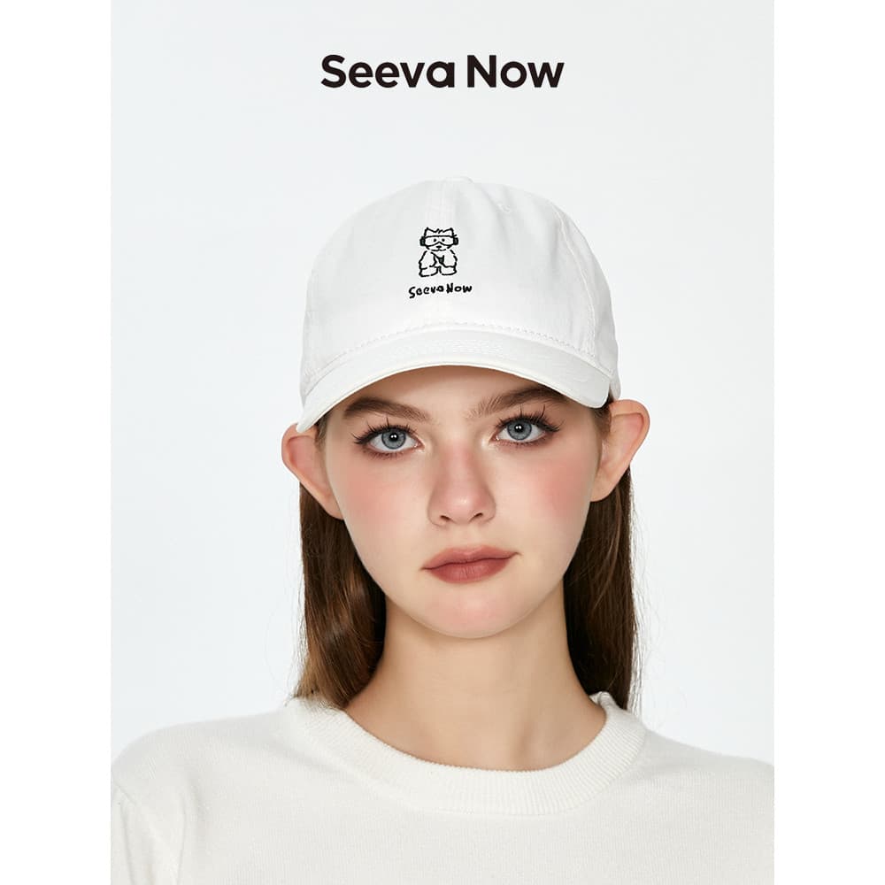 SeevaNow SeevaNow Boné esportivo de tênis feminino parece rosto pequeno circunferência da cabeça grande chapéu de beiseb