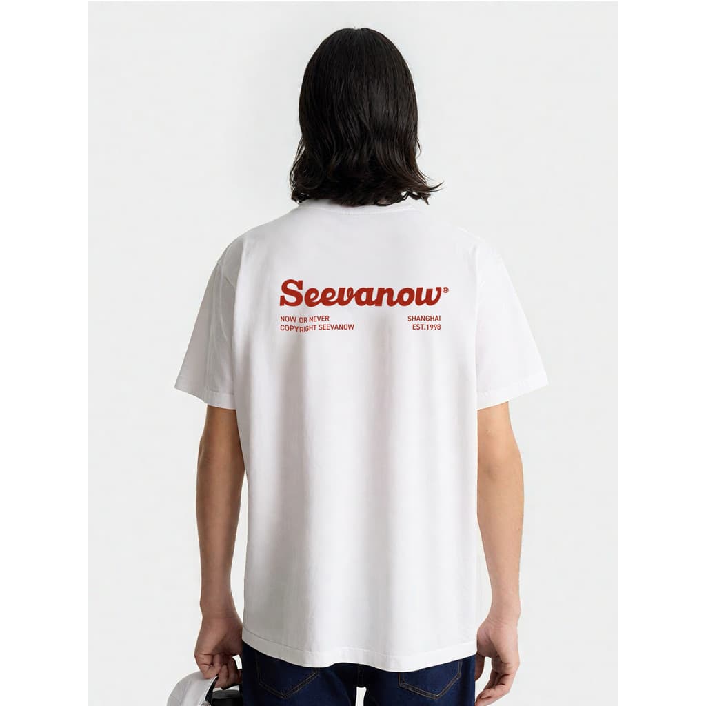 SeevaNow Tênis Esportes Solona Cool Feel Secagem Rápida Manga Curta Homens Mulheres Mesmo Estilo Logotipo Simples Camise