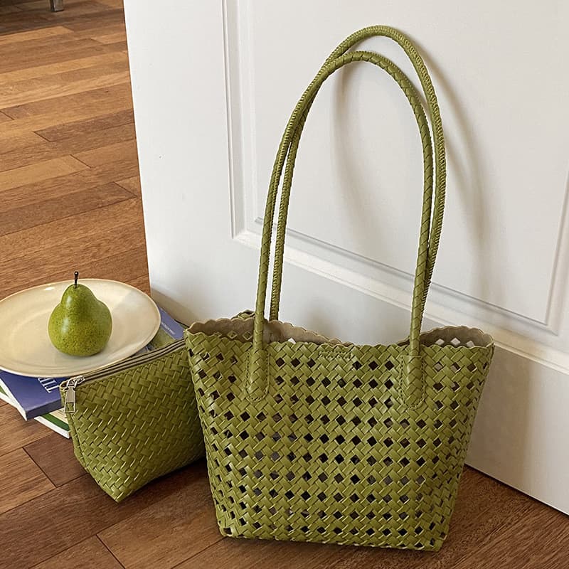 Grande capacidade saco feminino 2026 verão High-End novo estilo Commuter um ombro axilas saco moda portátil sacola oco
