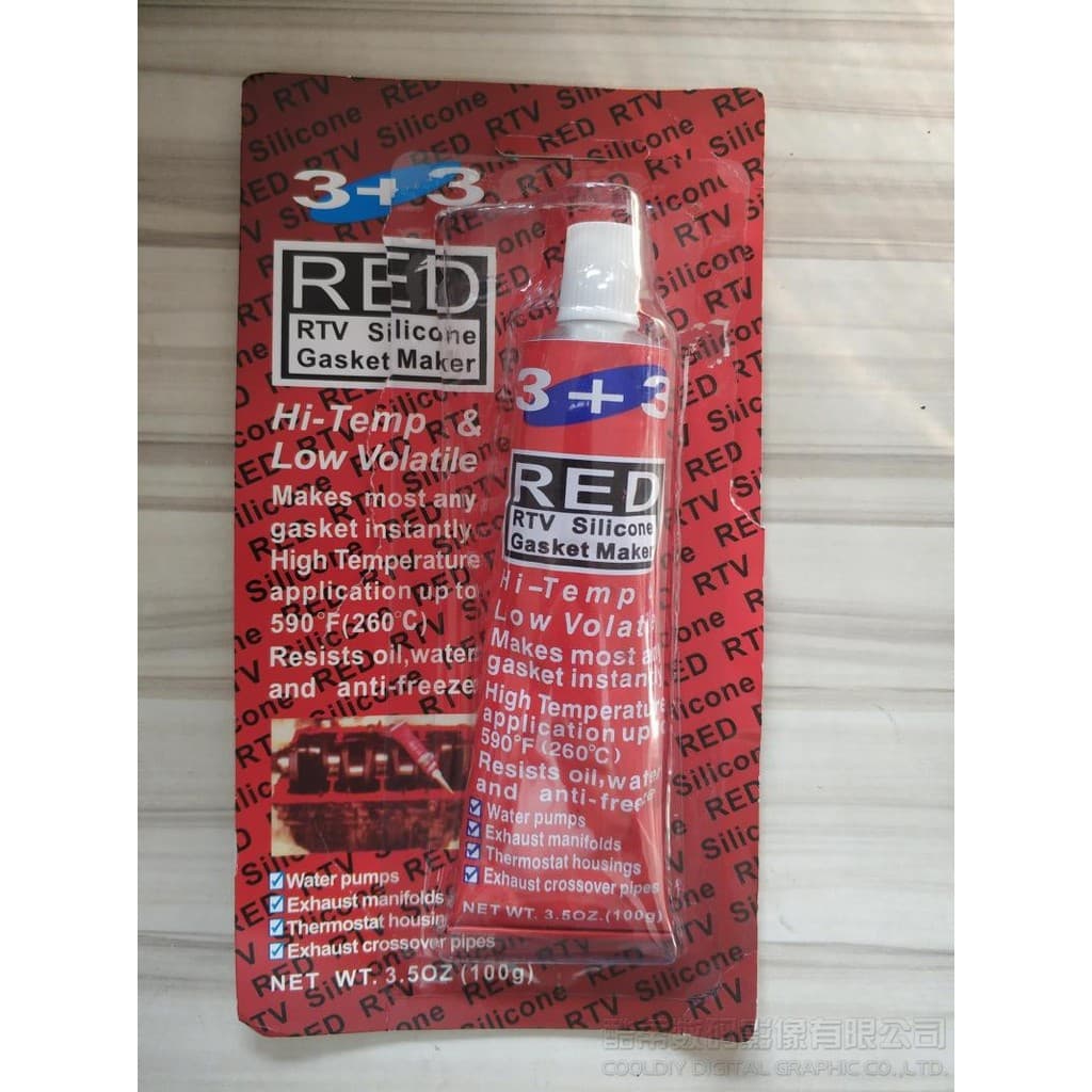 Cola de silicone resistente a altas temperaturas Viscose vermelha Cola de almofada de silicone resistente a altas temper