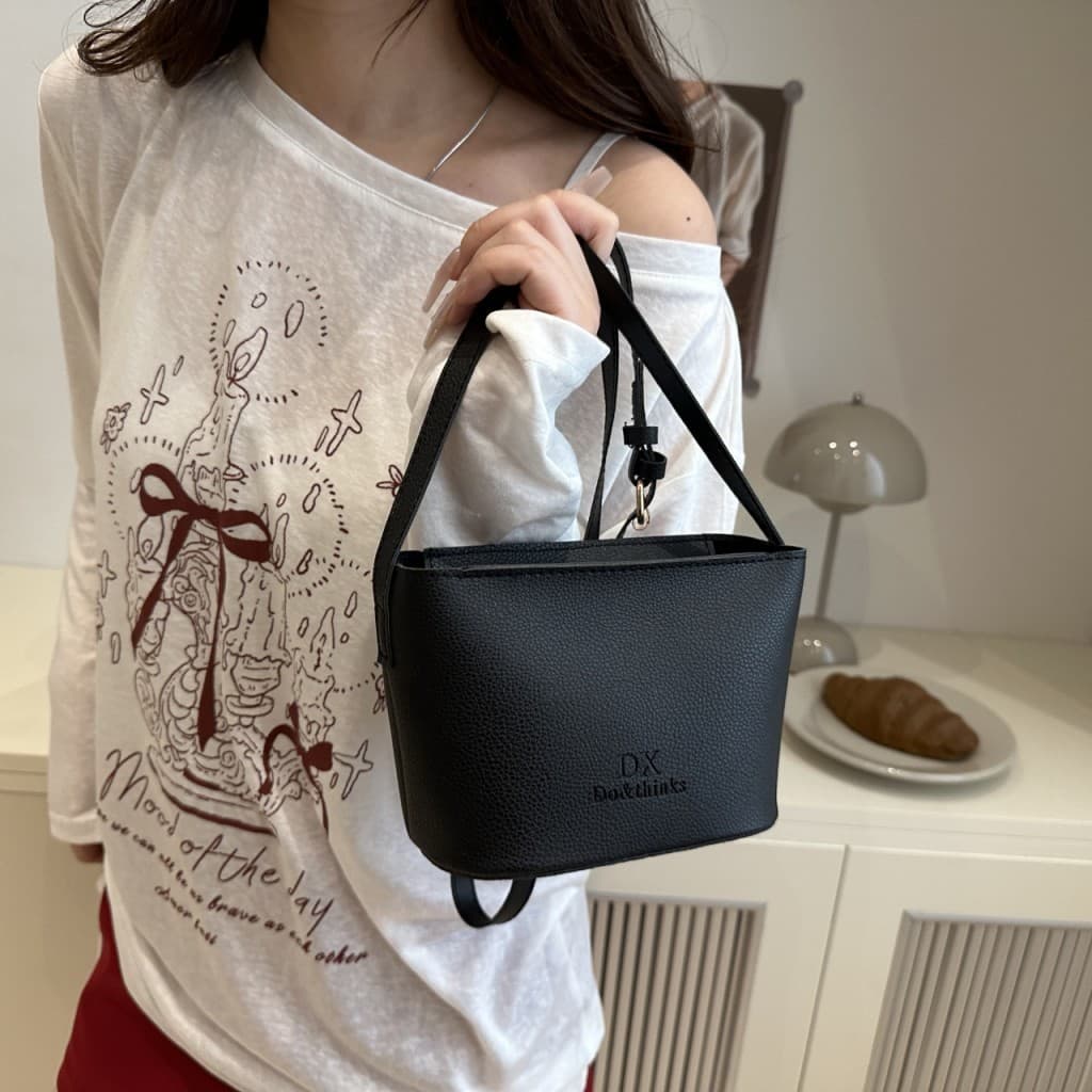Bolsa De Ombro Balde Fashion 2025-Crossbody De Grande Capacidade Para Deslocamento