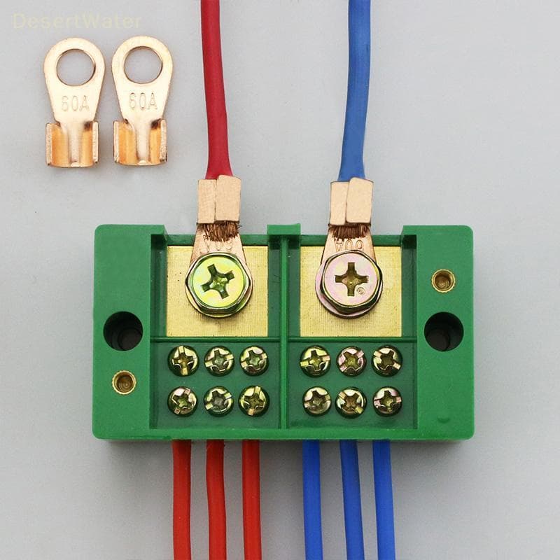 < DesertW > Caixa Terminal De Fio Monofásico 2 Em 6/8-OUT FJ6/JHD Conector Doméstico Blo Novo
