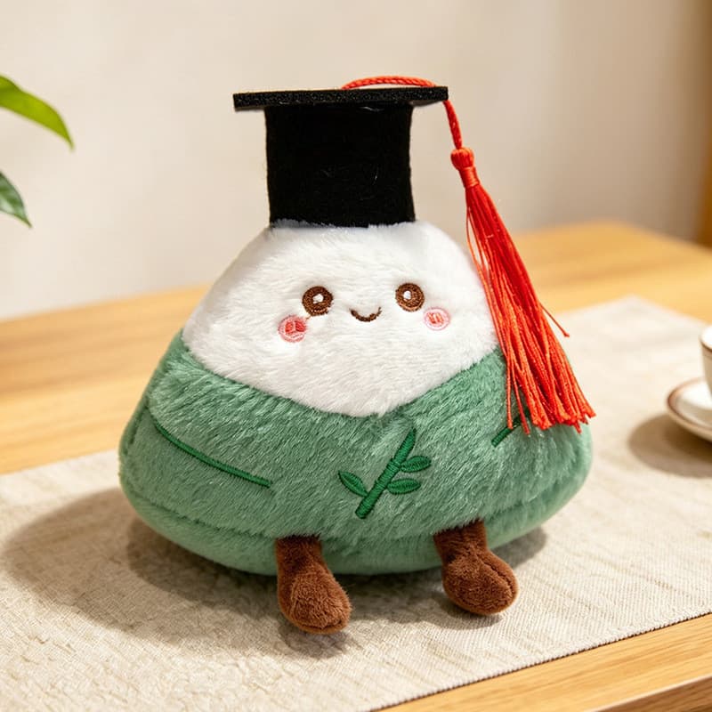 Dragon Boat Festival Plush Doctor Zongzi Pingente Lista de Ouro Título Zhuangyuan Zongzi Ornamentos Exame de Admissão ao
