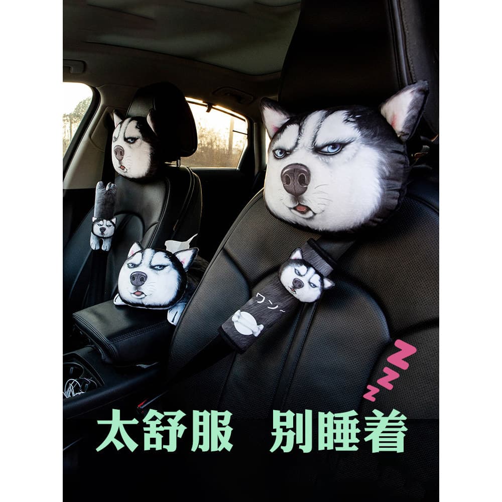Encosto de cabeça do carro bonito travesseiro de carro produtos criativos de desenhos animados