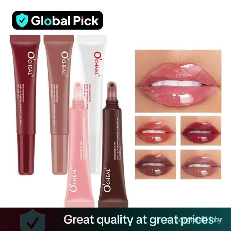 Brilho Labial de Longa Duração, 1 Unidade de Esmalte Labial Hidratante, Bastão de Brilho Labial, Óleo Labial Hidratante