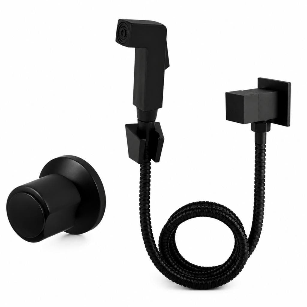 Kit Acabamento Registro C40 16 Estrias Padrão Deca + Ducha Higiênica Inox 1/4 de volta Puracasa