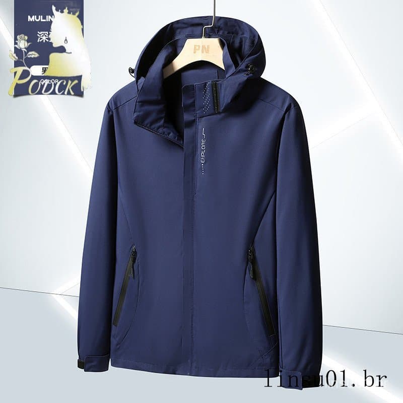 Jaqueta masculina primavera outono roupas masculinas de três prova jaqueta Casual à prova dwaterproof água esportes ao a